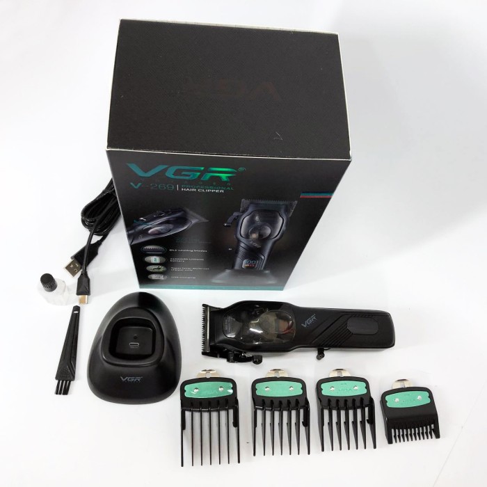 Бездротова акумуляторна машинка для стрижки волосся VGR, Класна машинка для стрижки волосся QY-42