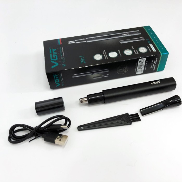 Тример для вух на батарейках VGR V-615, Тример для носа тример для бороди стрижки носа YS-86