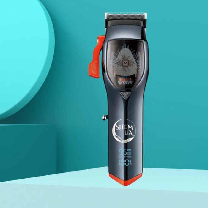 Тример з регульованою довжиною VGR V-647, Професійний бездротовий тример, Набір машинок для стрижки HB-50