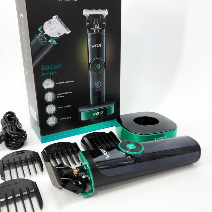 Акумуляторна машинка для стрижки волосся з насадками, Чоловічий набір для стрижки волосся бездротовий NH-15