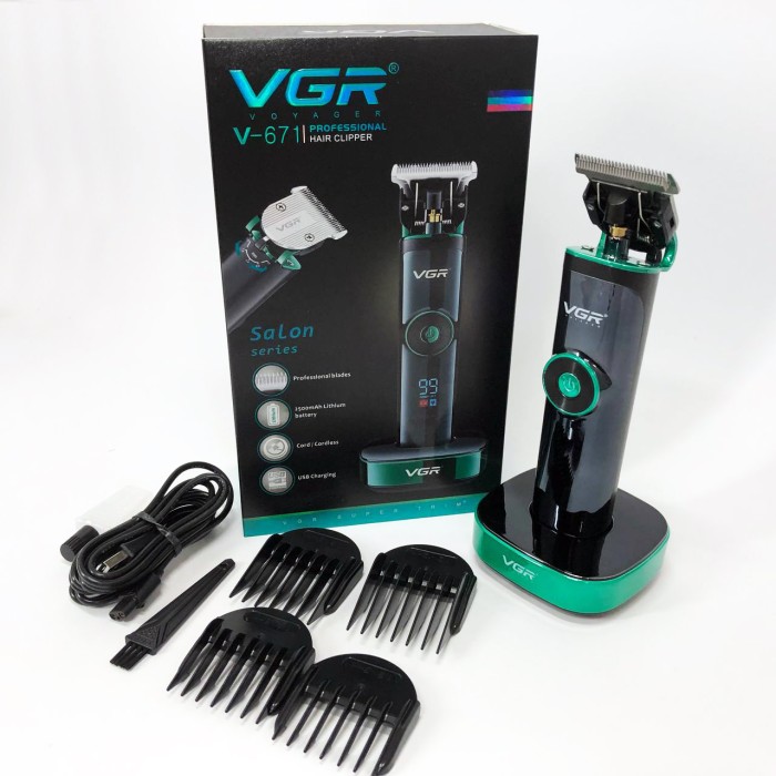 Акумуляторна машинка для стрижки волосся з насадками, Чоловічий набір для стрижки волосся бездротовий NH-15