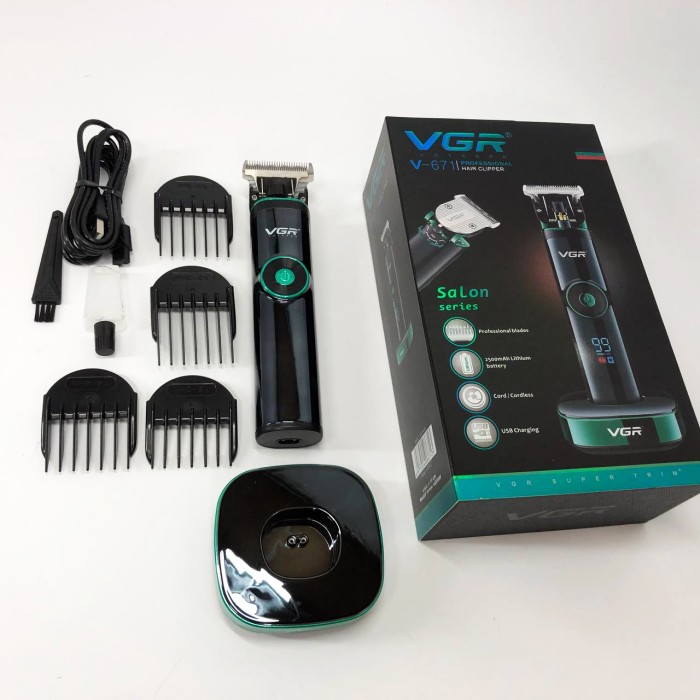 Акумуляторна машинка для стрижки волосся з насадками, Чоловічий набір для стрижки волосся бездротовий NH-15