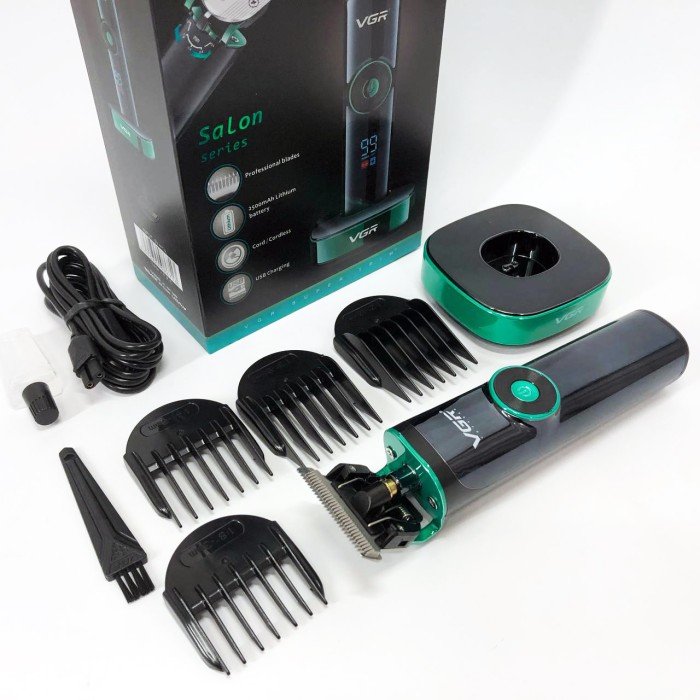 Акумуляторна машинка для стрижки волосся з насадками, Чоловічий набір для стрижки волосся бездротовий NH-15