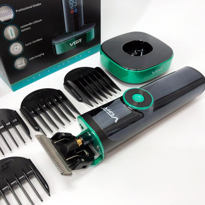 Акумуляторна машинка для стрижки волосся з насадками, Чоловічий набір для стрижки волосся бездротовий NH-15