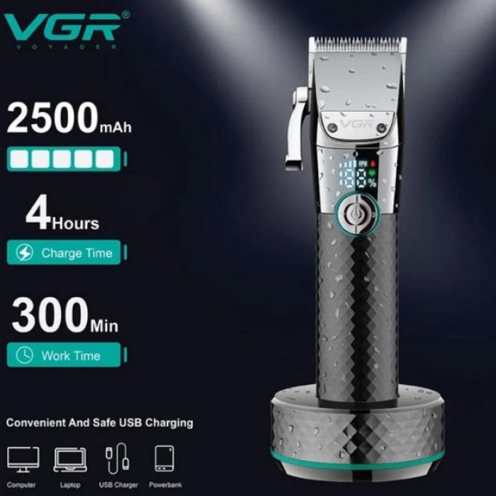 Машинка для стрижки волосся професійна VGR V-682, Машинка для стрижки від акб, Тример бездротовий DL-82