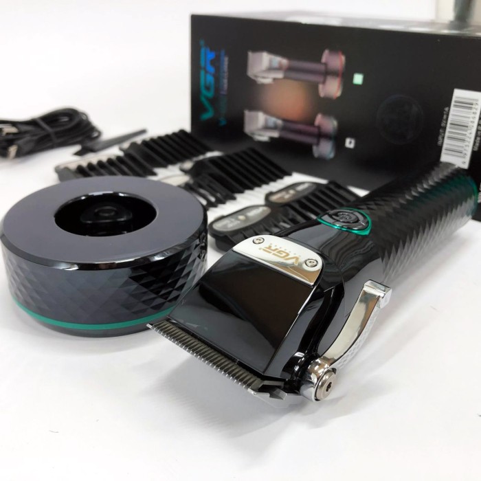 Профі машинка для стрижки волосся VGR, Машинка для стрижки з додатковими насадками CD-46