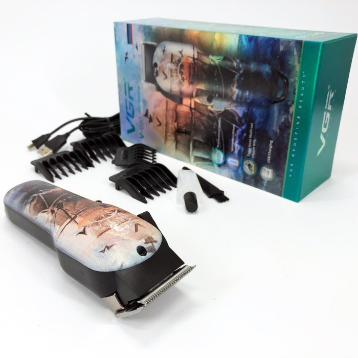 Електрична машинка для стрижки потужна VGR, Тример для стрижки волосся потужний Тример скронь WZ-82