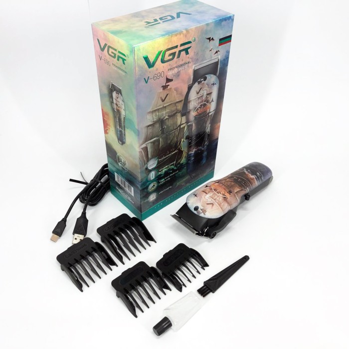 Електрична машинка для стрижки потужна VGR, Тример для стрижки волосся потужний Тример скронь WZ-82