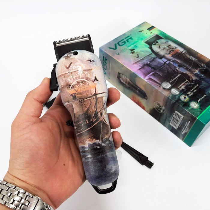 Професійна електрична машинка для стрижки VGR V-690, Універсальний тример для стрижки та гоління LW-11