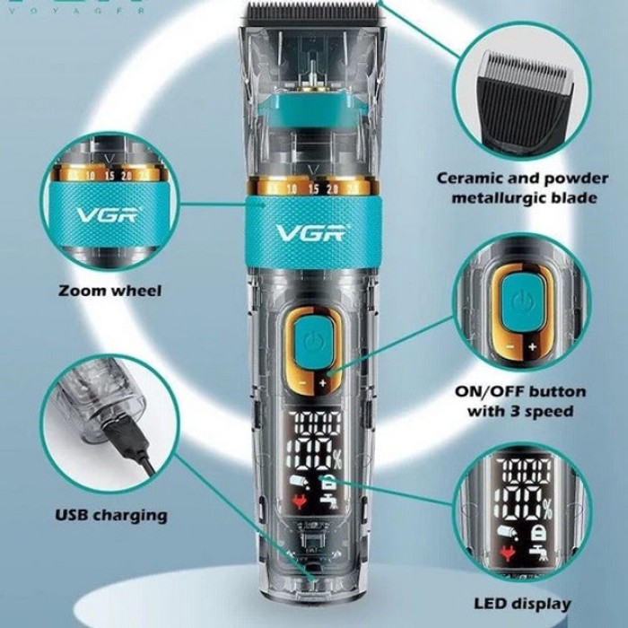 Професійна машинка для стрижки волосся голови VGR V-695, Машинка для стрижки волосся електрична NX-69