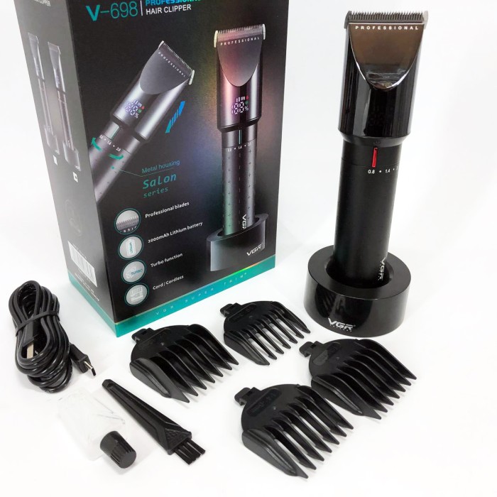 Машинка волосся міцна VGR, Електробритва для голови, Стильна машинка для стрижки, Тример бездротовий WI-83