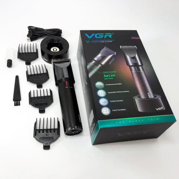 Професійна машинка для стрижки голови VGR V-698, Машинка окантувальна професійна RY-756 для бороди