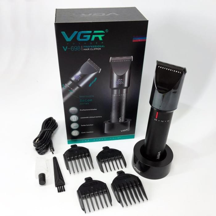Професійна машинка для стрижки голови VGR V-698, Машинка окантувальна професійна RY-756 для бороди
