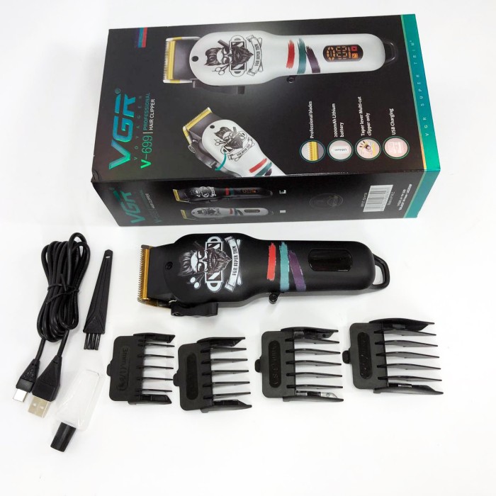 Бездротовий тример для стрижки волосся VGR, Професійна машинка для стрижки голови MT-85