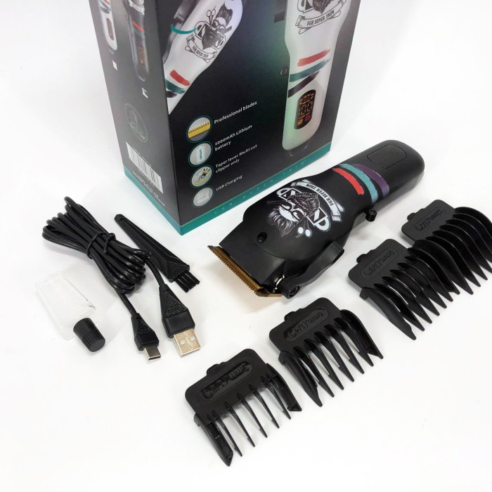 Бездротовий тример для стрижки волосся VGR, Професійна машинка для стрижки голови MT-85