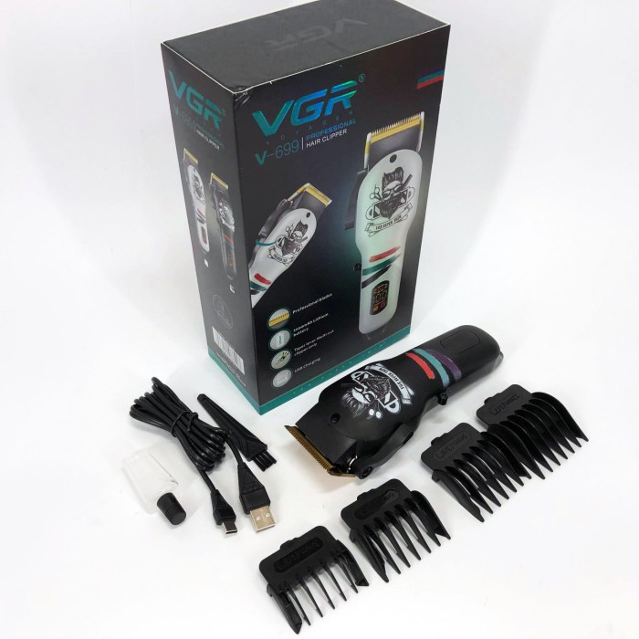 Бездротовий тример для стрижки волосся VGR, Професійна машинка для стрижки голови MT-85