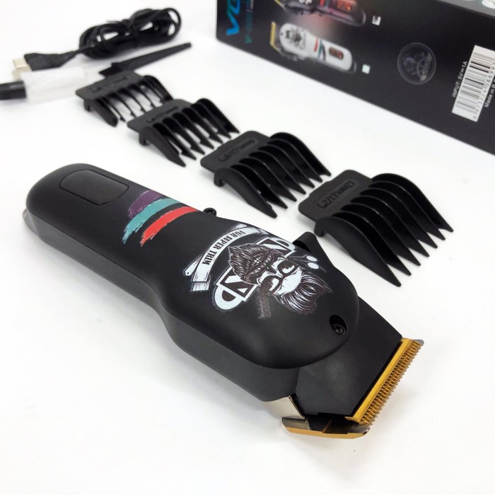 Машинка для окантовки акумуляторна VGR V-699, Професійний бездротовий тример, Набір машинок для стрижки EZ-66