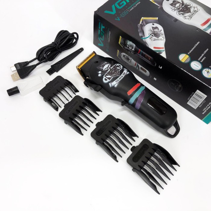 Машинка для окантовки акумуляторна VGR V-699, Професійний бездротовий тример, Набір машинок для стрижки EZ-66
