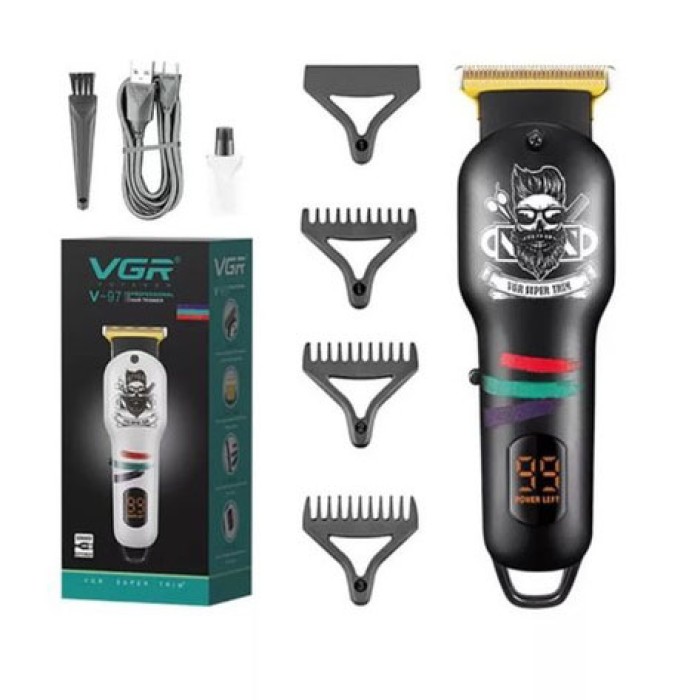 Машинка для окантовки акумуляторна VGR V-699, Професійний бездротовий тример, Набір машинок для стрижки EZ-66