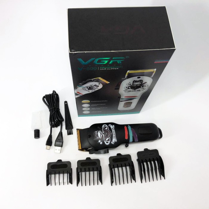 Машинка для окантовки акумуляторна VGR V-699, Професійний бездротовий тример, Набір машинок для стрижки EZ-66