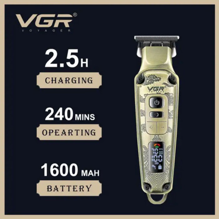 Машинка для стрижки від акб VGR V-901, Бездротовий тример для стрижки волосся Тример скронь FR-57