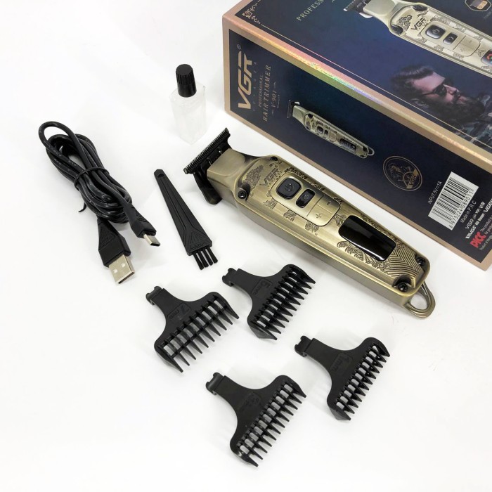 Машинка для стрижки від акб VGR V-901, Бездротовий тример для стрижки волосся Тример скронь FR-57