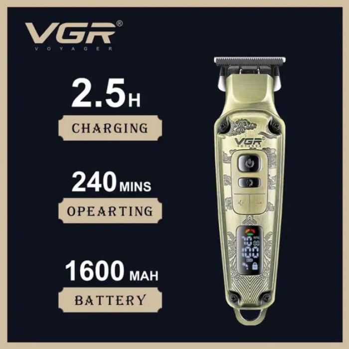Електрична машинка для стрижки VGR V-901, Професійний тример для гоління, Миюча машинка OS-355 для стрижки