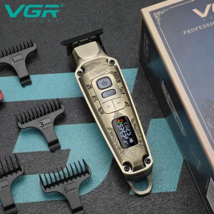 Електрична машинка для стрижки VGR V-901, Професійний тример для гоління, Миюча машинка OS-355 для стрижки