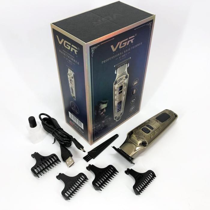 Електрична машинка для стрижки VGR V-901, Професійний тример для гоління, Миюча машинка OS-355 для стрижки