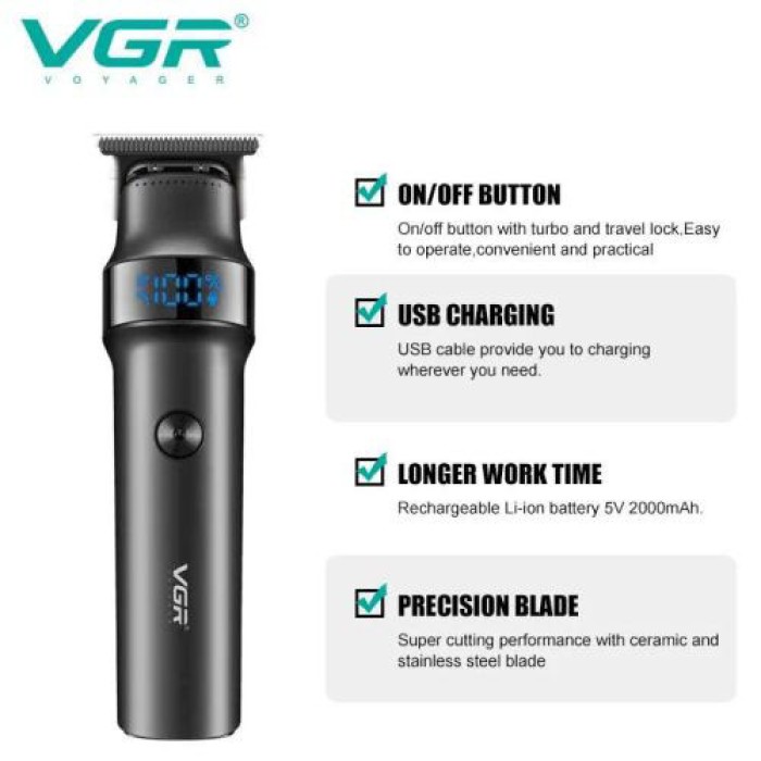 Сімейна машинка для стрижки волосся VGR V-987, Гострі професійні машинки для стрижки волосся JK-87