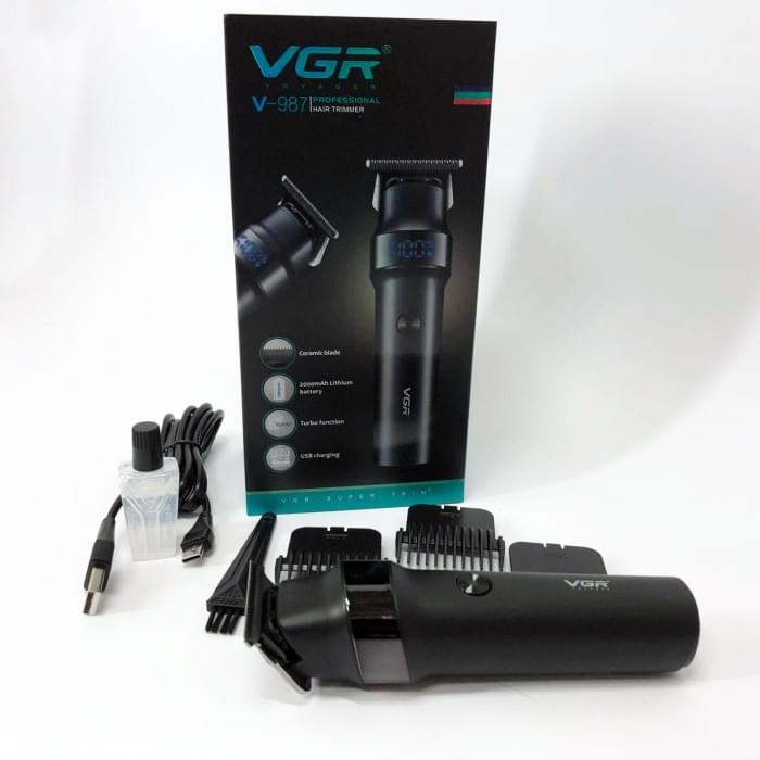 Машинка для стрижки чоловіча VGR V-987, Практична машинка для стрижки волосся, JW-151 Професійна електробритва
