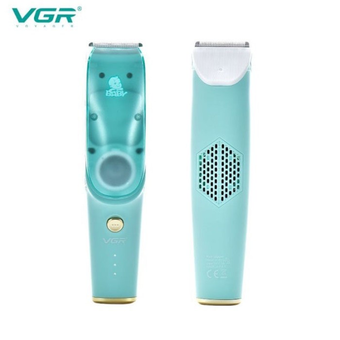Машинка з витяжкою для стрижки дітей та немовлят VGR V-151 Baby зі змінними насадками YD-84