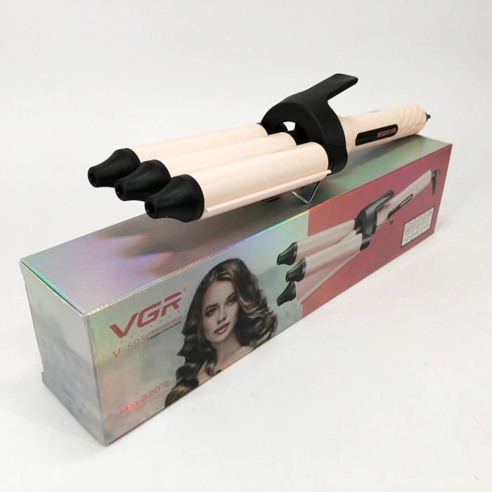 Компактна праска гофре VGR V-593, Щипці для укладання волосся плойки для волосся Праска XD-17