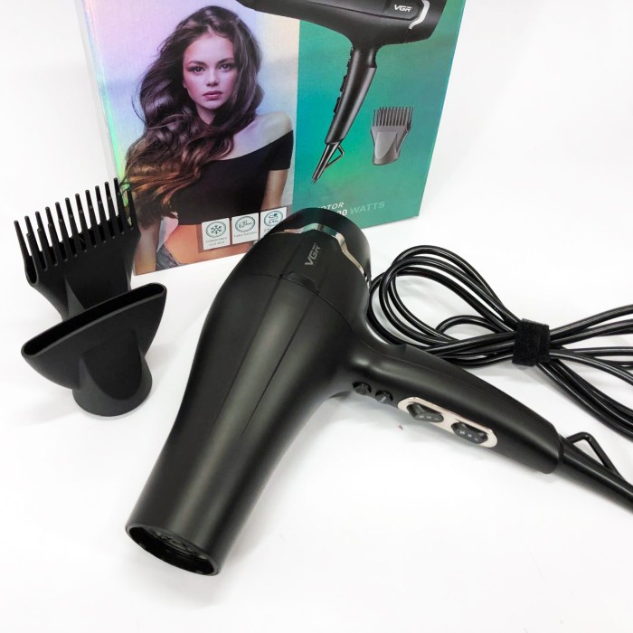 Функціональна щітка для сушіння, Фен з регульованою швидкістю і температурою, Фен без шкоди для волосся DZ-86