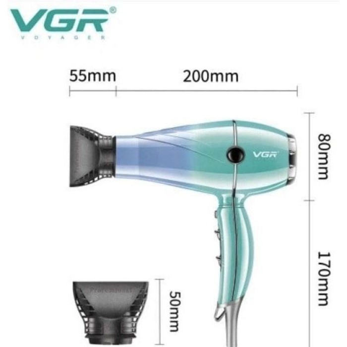 Фен з режимом регулювання температури VGR, Професійний фен оригінал для красивої укладки волосся YJ-90