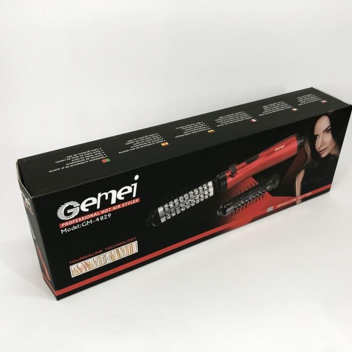 Щітка сушка для волосся Gemei GM-4829, Фен для ламких волосся, Фен для RU-140 жорсткого волосся