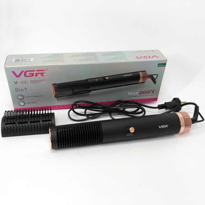 Фен для укладання волосся універсальний, Фен-стайлер для укладання, Фен професійна щітка AH-68