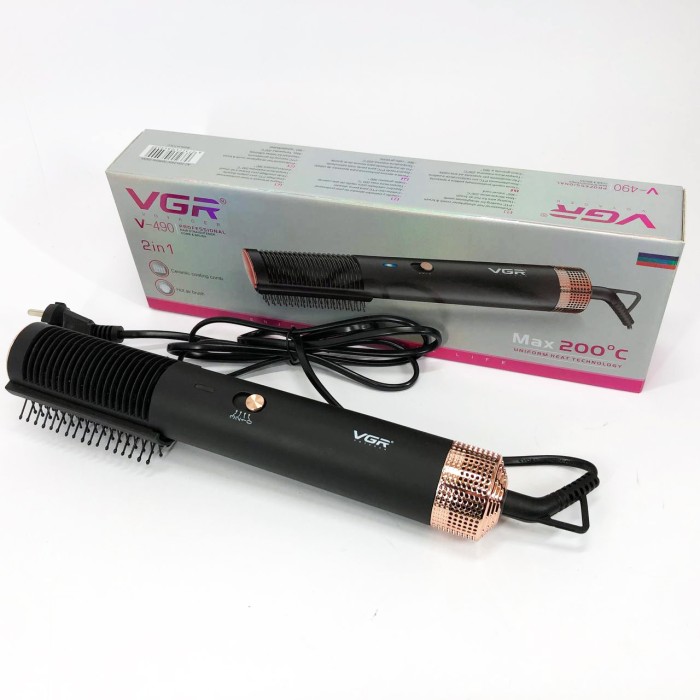 Фен для укладання волосся універсальний, Фен-стайлер для укладання, Фен професійна щітка AH-68