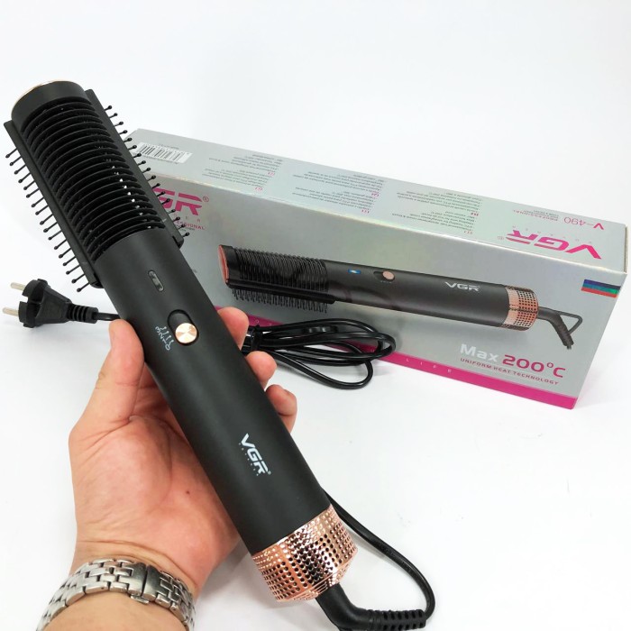 Фен-щітка для об'єму волосся, Хороший електричний фен, Фен гребінець для об'єму практичний NJ-22