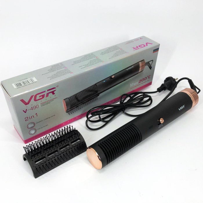 Фен-щітка для об'єму волосся, Хороший електричний фен, Фен гребінець для об'єму практичний NJ-22