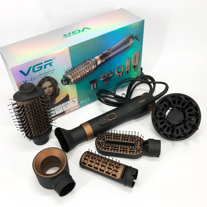 Фени стайлери для волосся, Стайлінг для укладання волосся, Фен-щітка з різними насадками BM-89