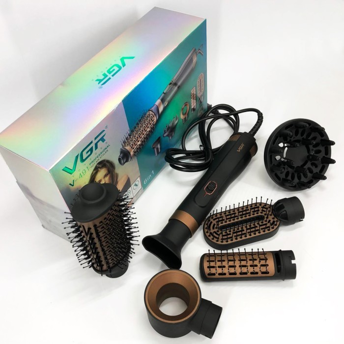 Фени стайлери для волосся, Стайлінг для укладання волосся, Фен-щітка з різними насадками BM-89