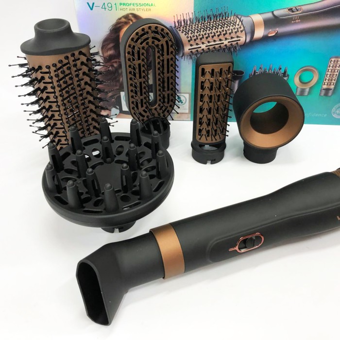 Потужний універсальний фен VGR, Гребінець-брашинг для об'єму волосся, Сучасний фен для укладання TL-54