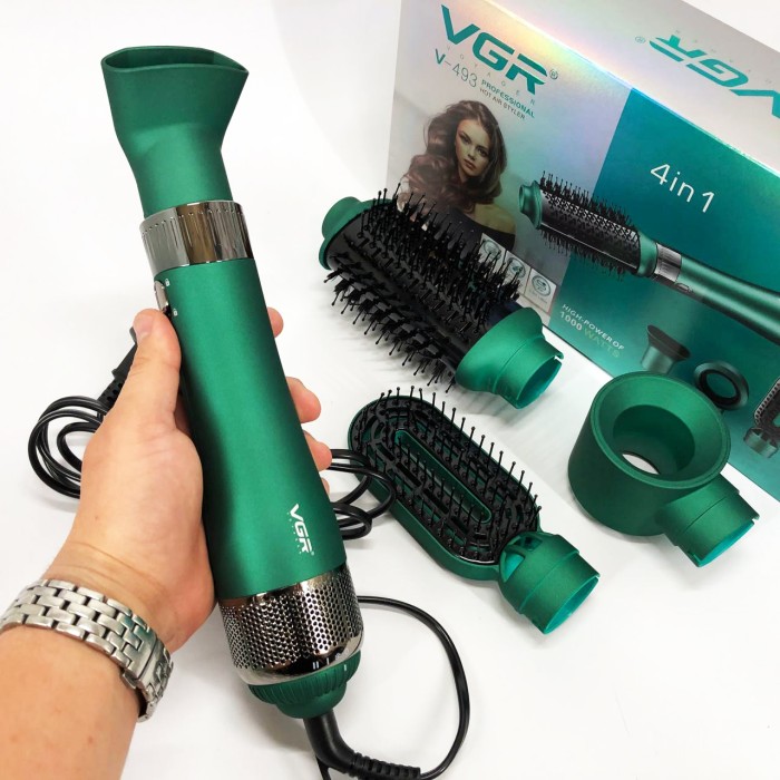 Фен для укладання локонів VGR, Фен для дому та салону, Фен потужний сушіння волосся з насадкою WB-50