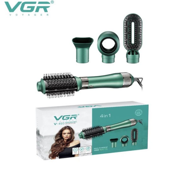 Хороша фен-щітка обертова VGR V-493, Стайлер автоматичний для завивки волосся, Сучасний фен для волосся MT-14