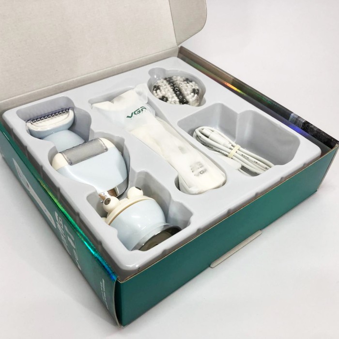 Шліфувальна терка для ніг VGR, Епілятор-депілятор для видалення волосся, Депілятор електричний VU-75