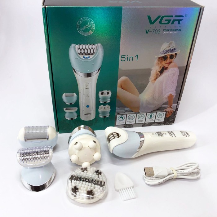 Шліфувальна терка для ніг VGR, Епілятор-депілятор для видалення волосся, Депілятор електричний VU-75