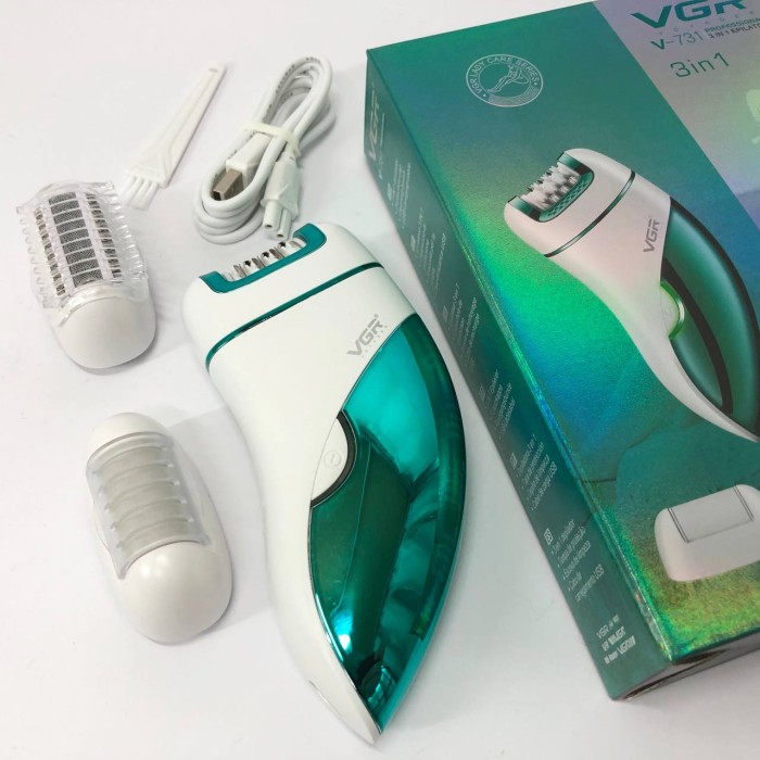 Багатофункціональна жіноча бритва VGR, Домашній епілятор для бікіні Терка для педикюру ніг DH-91