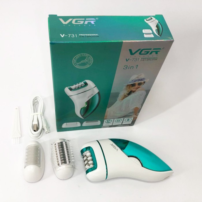 Жіночий портативний епілятор для депіляції, Жіночий епілятор зі змінними насадками WE-79