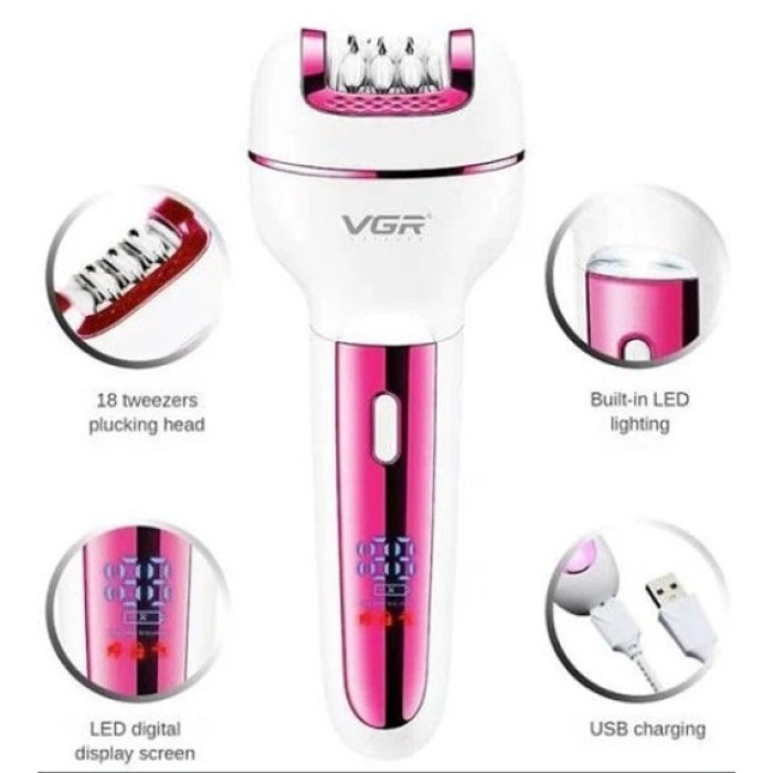 Епілятор жіночий електричний для тіла, Пилка для мозолів і ніг Пемза наждачка п'ят MD-12